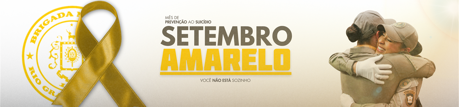 Em respeito aos programas de saúde mental a Brigada Militar compartilha a campanha setembro amarelo