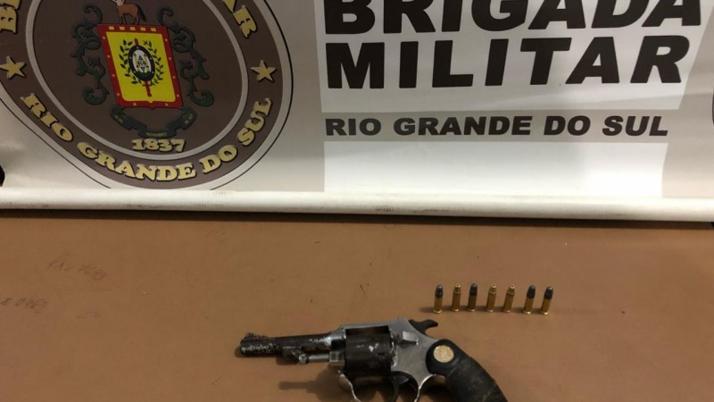 Arma apreendida em Pelotas