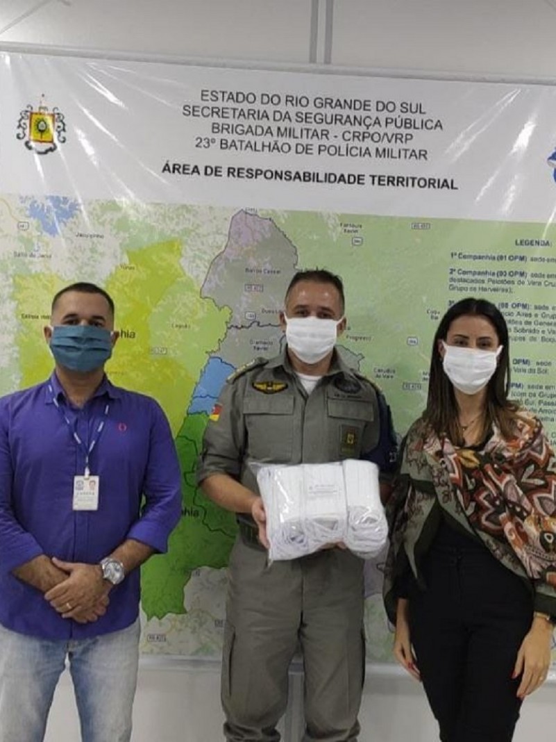 Entrega de máscaras