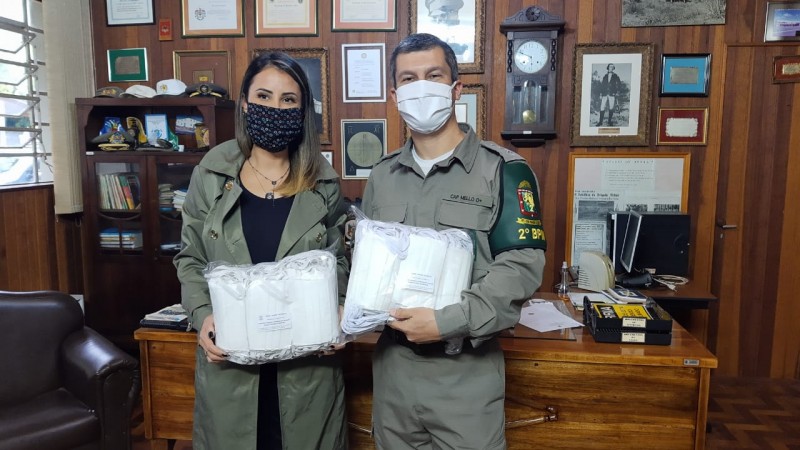 Entrega de máscaras