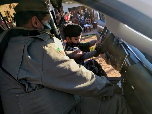 BM de Cachoeira do Sul realiza surpresa para menino que admira a Instituição

