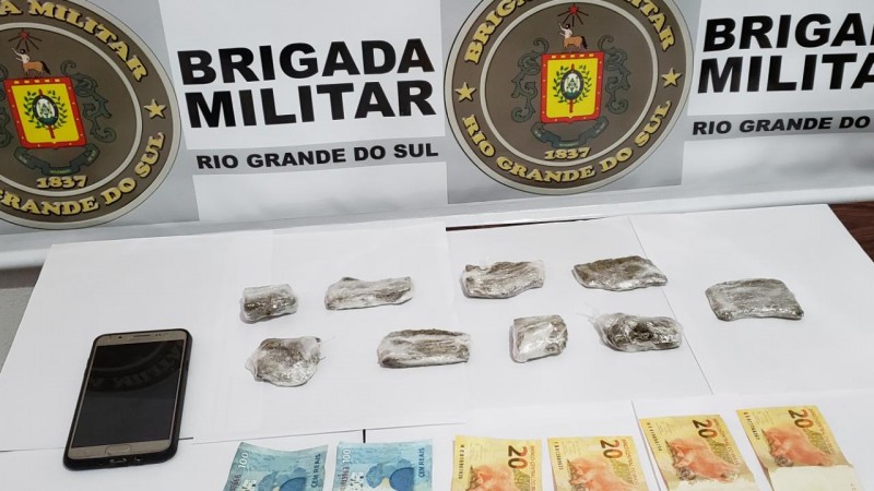 Material apreendido em Bom Princípio