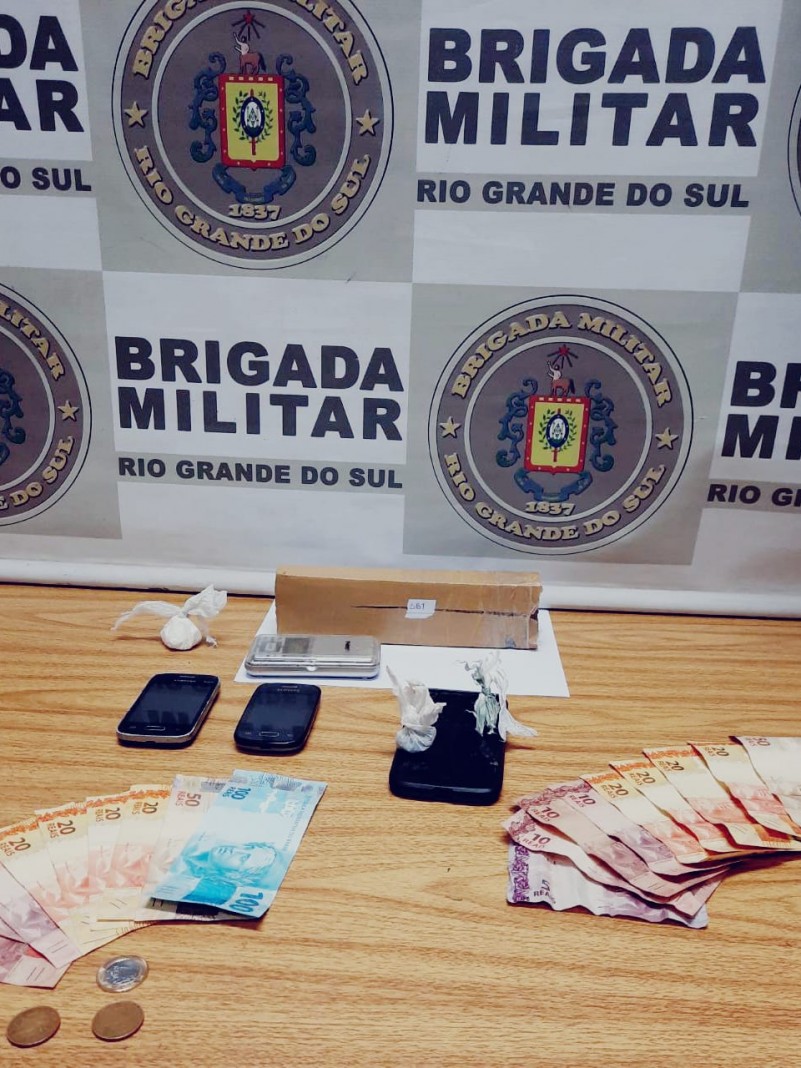 Material apreendido em Montenegro