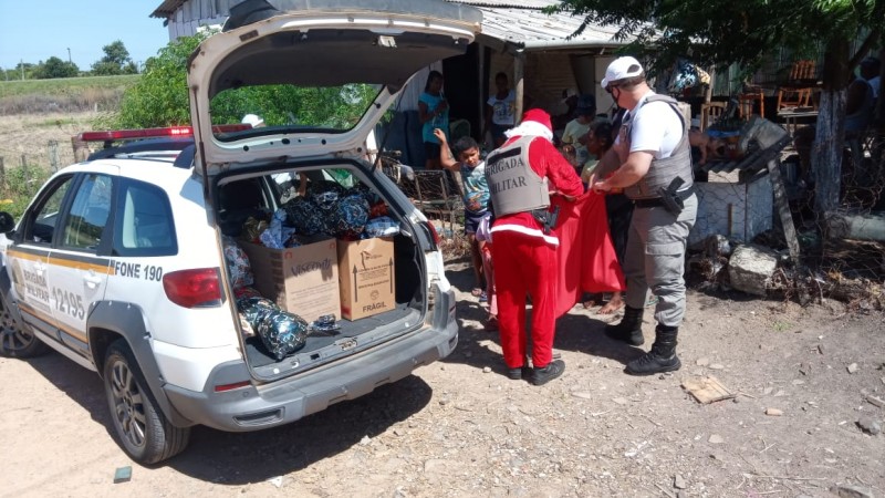 Brigada Militar de Pantano Grande realiza "Natal Solid&aacute;rio"
