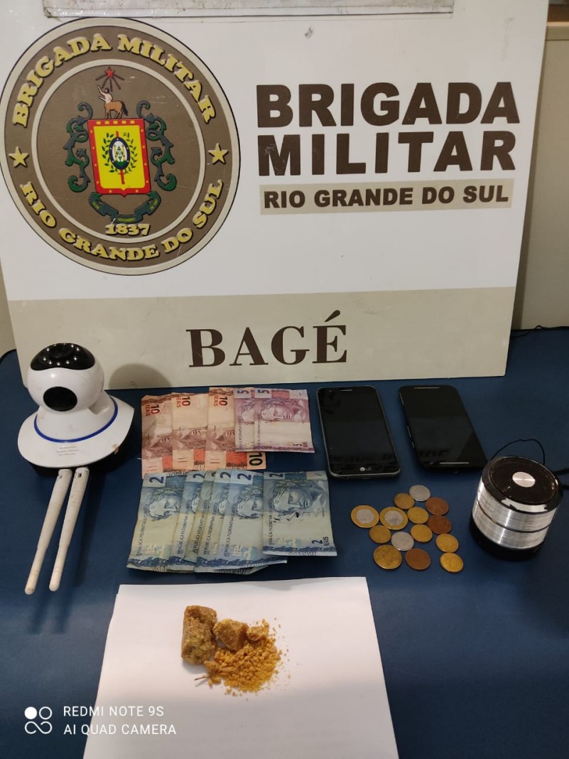 Materiais apreendidos