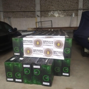 caixas de cigarros apreendidas
