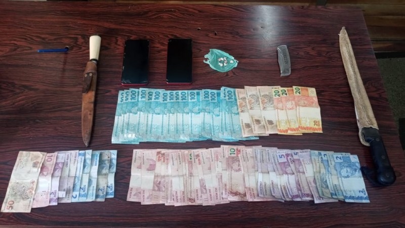 materiais apreendidos