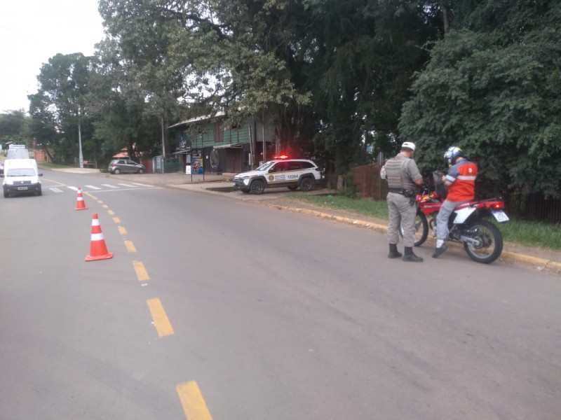 policiamento em Nova Santa Rita