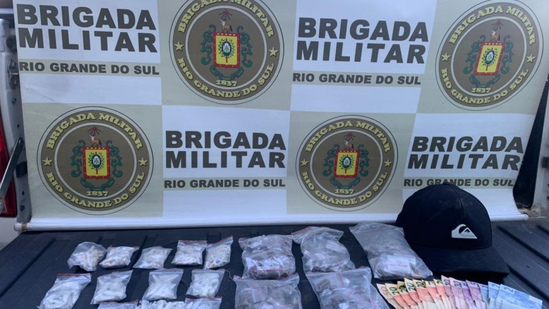 BM prende por tr&aacute;fico de drogas em Viam&atilde;o