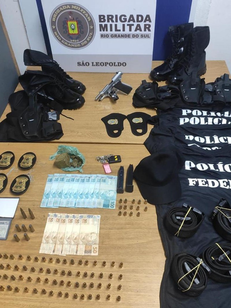 25&ordm; BPM recaptura preso e apreende arma e drogas