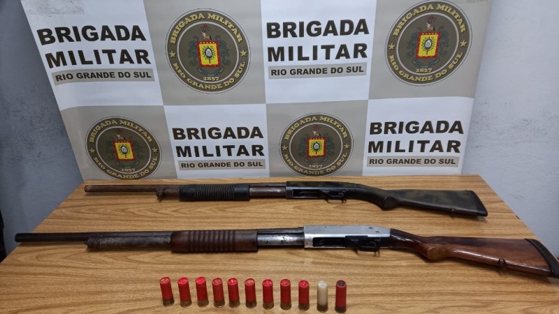 Apreens&atilde;o de arma calibre 12