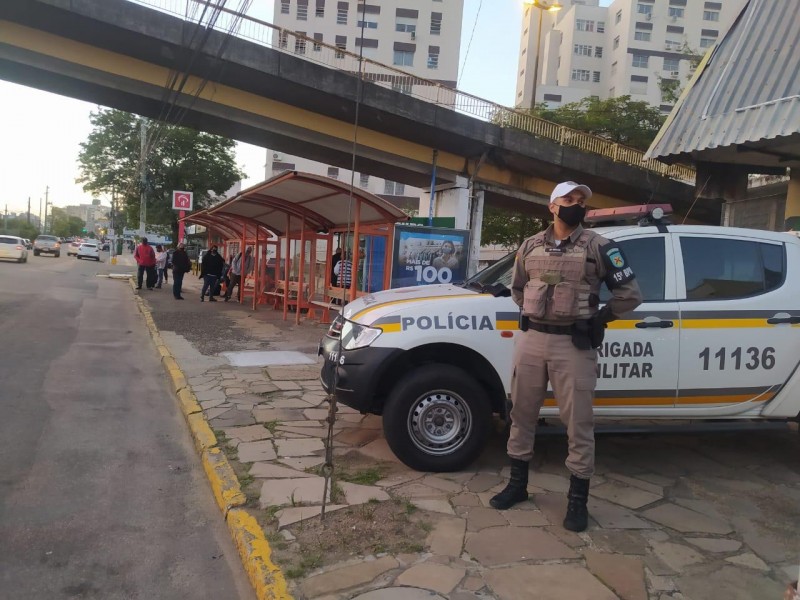 Policiamento no Centro de Canoas