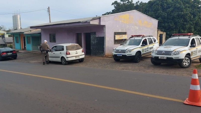 Barreira Policial em Nova Santa Rita