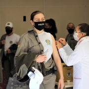 Vacinação Efetivo do 15º BPM em Canoas