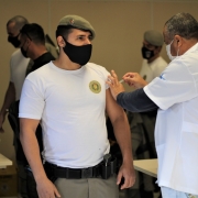 Vacinação Efetivo do 15º BPM em Canoas