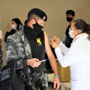 Vacinação Efetivo do 15º BPM em Canoas
