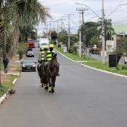 Policiamento em Canoas - Apoio do 4º RPMon