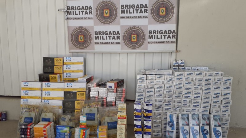 Materiais apreendidos