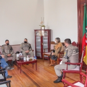 Comando em reunião com a Prefeita Sirlei