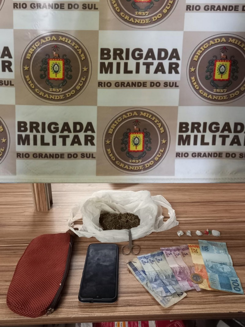 Materiais apreendidos