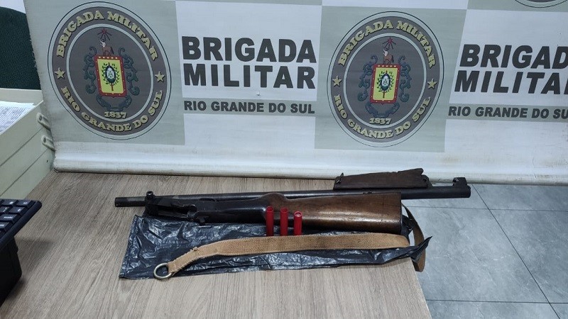 Apreensão de arma de fogo Ijuí 12 01 2022