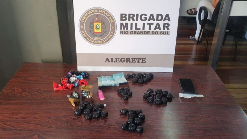 Em Alegrete homem é preso por tráfico de drogas