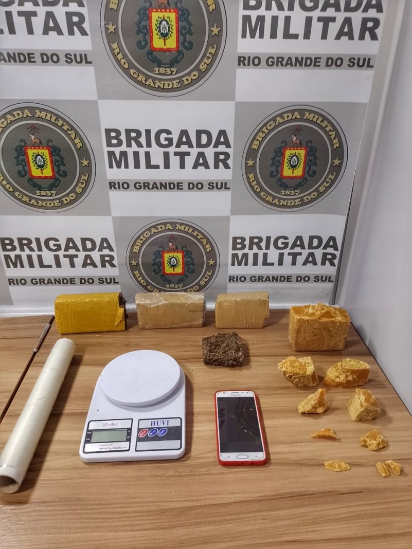BM de Ven&acirc;ncio Aires prende homem por tr&aacute;fico de drogas
