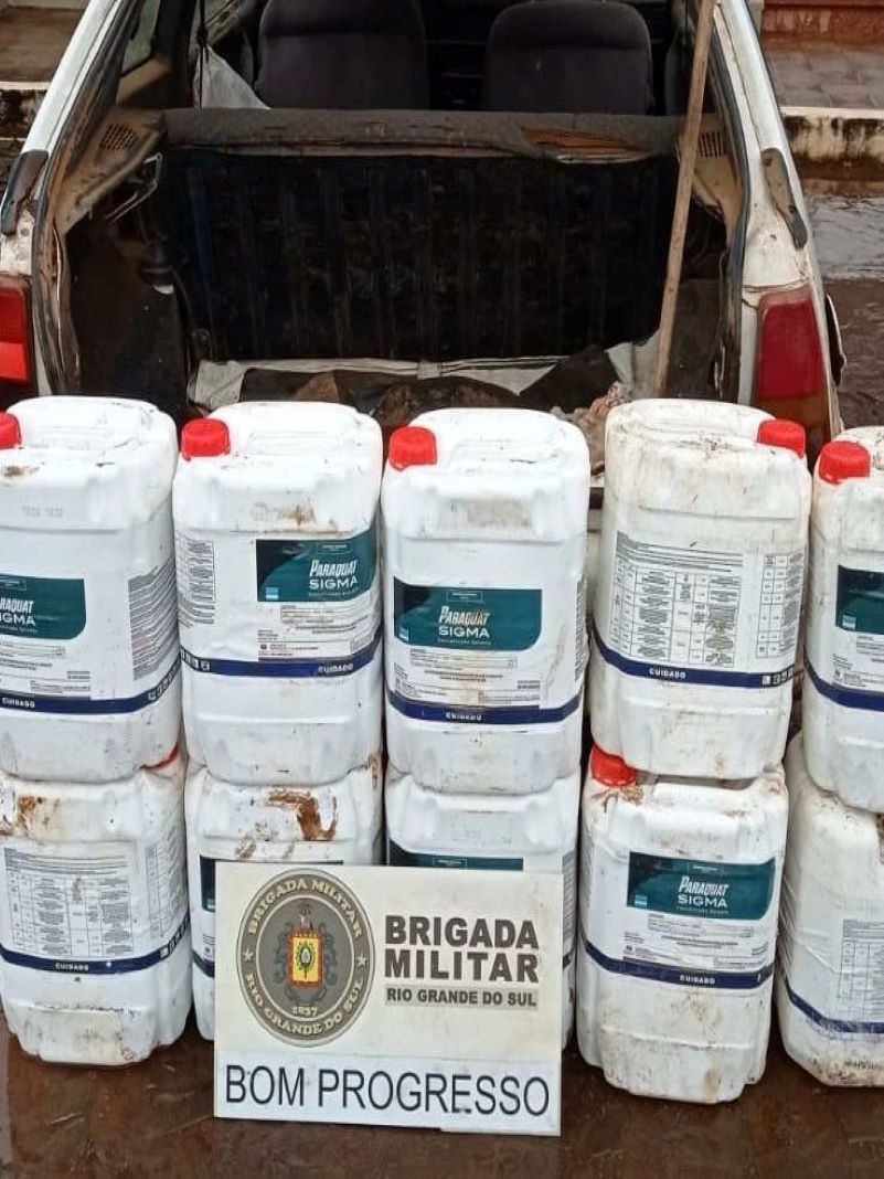 Brigada Militar prende homem por contrabando de agrot&oacute;xicos em Tiradentes do Sul