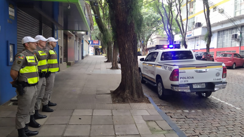 Alunos soldados reforçam o policiamento ostensivo em Santa Cruz do Sul