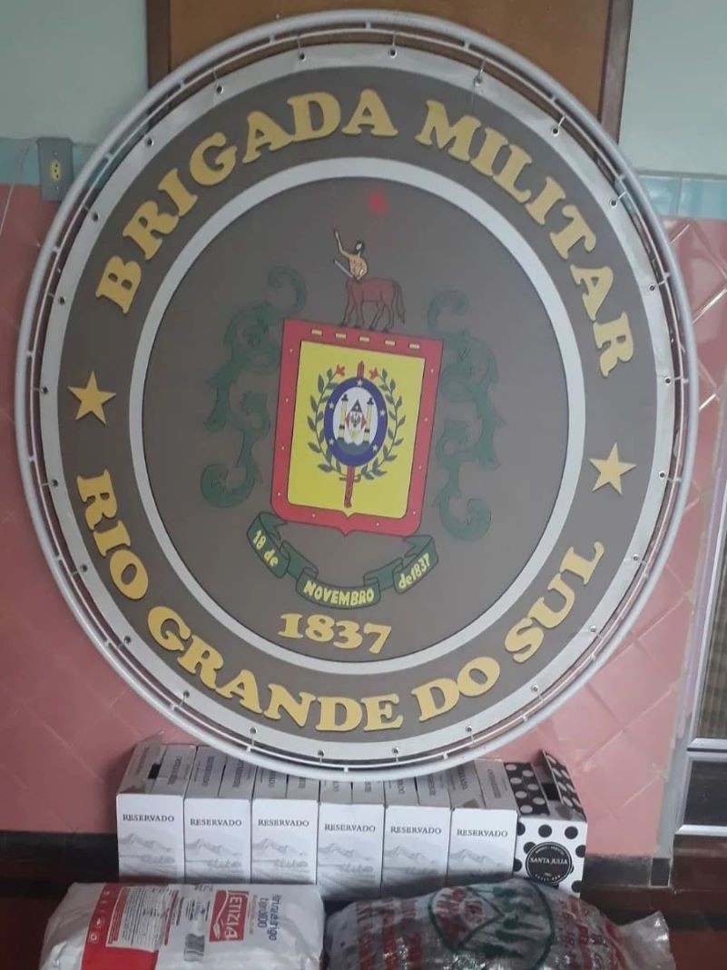 Brigada Militar apreende mercadorias de origem estrangeira em Três Passos