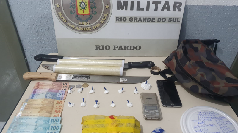 Pris&atilde;o por tr&aacute;fico de drogas em Rio Pardo