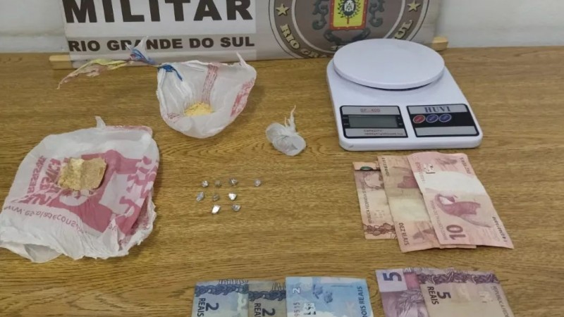 Brigada Militar prende homem por tráfico de drogas em Redentora
