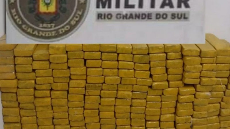 Brigada Militar apreende 296 quilos de maconha com casal em Tiradentes do Sul