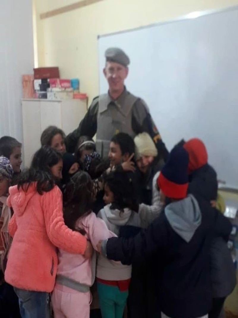 Brigada Militar participa de conversa com alunos da Escola Municipal Mario Lorenz&atilde;o em Campo Novo