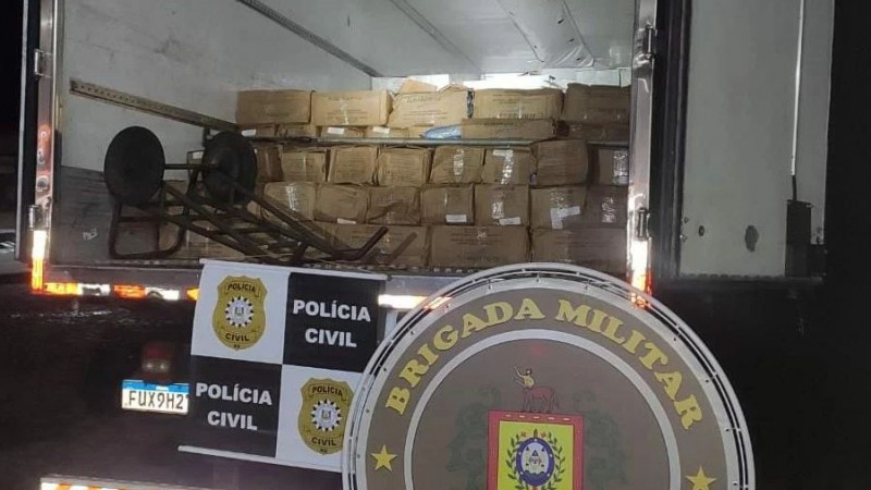 BM e PC apreendem onze toneladas de peixes de origem estrangeira em Três Passos