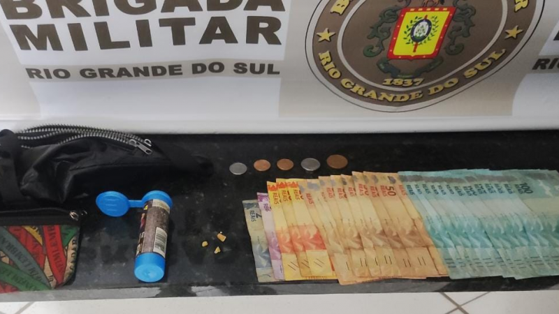 pris&atilde;o tr&aacute;fico de drogas em Carazinho