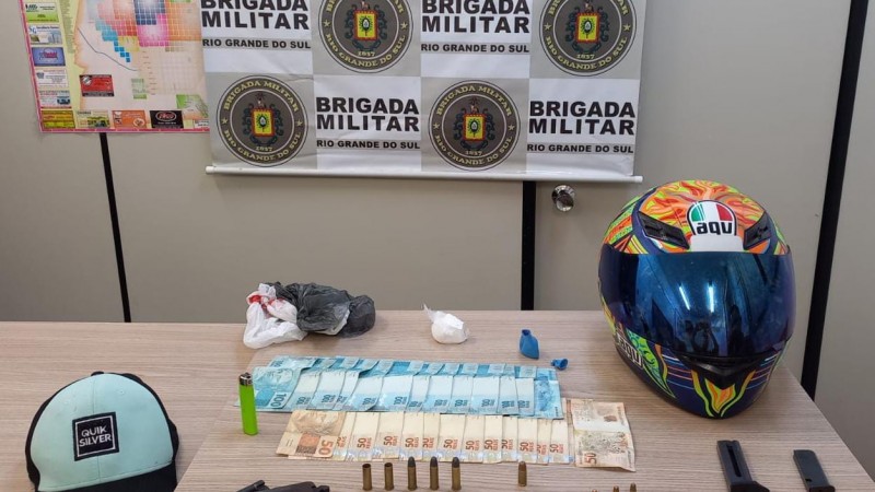 pris&atilde;o por tr&aacute;fico e porte ilegal em Itaqui