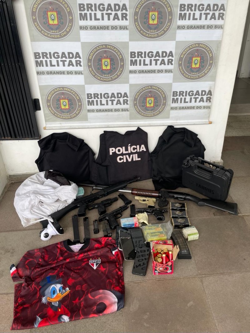 Brigada Militar deflagra ofensiva contra o crime em Santa Maria e apreende arsenal