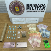 Drogas apreendidas em operação realizada pelo 25º BPM