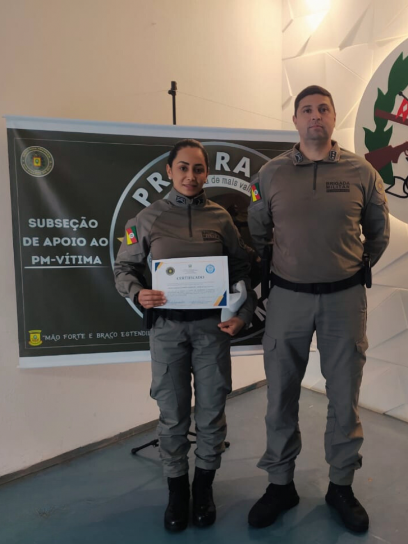 Policial militar rodoviária se forma no Curso de Valorização e Proteção Institucional PM VÍTIMA