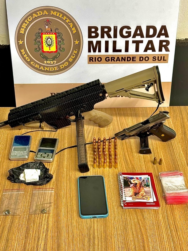 Armas, muni&ccedil;&otilde;es e drogas