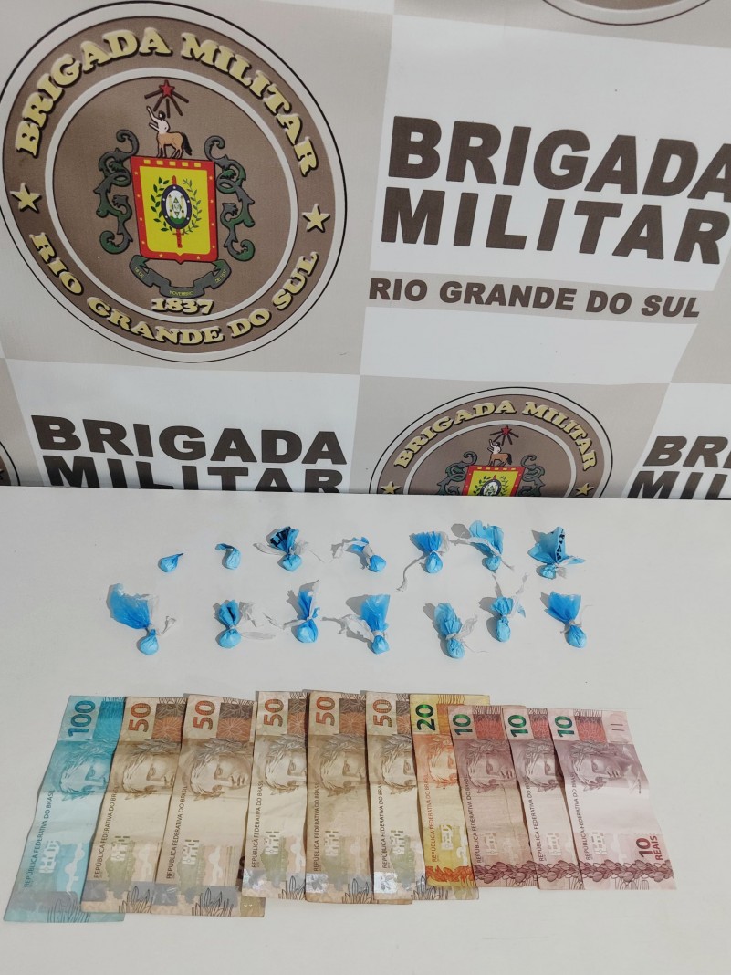 Apreensão de dinheiro e entorpecente