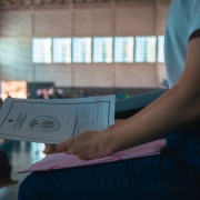 Alunos em formatura