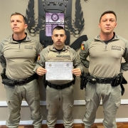 PM destaque do mês Subcomandante do 25º BPM e comandante da 1º Cia