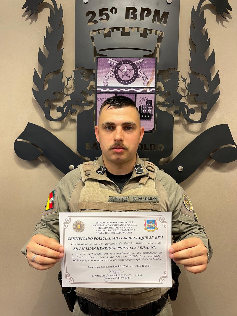 Sd Lehmann PM destaque do 25&ordm; BPM de outubro de 2024