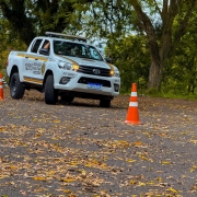 vtr realizando manobra