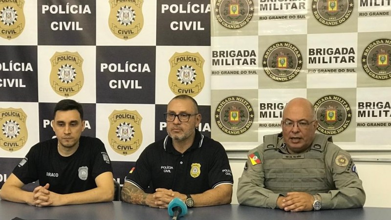 Brigada Militar e Polícia Civil em entrevista