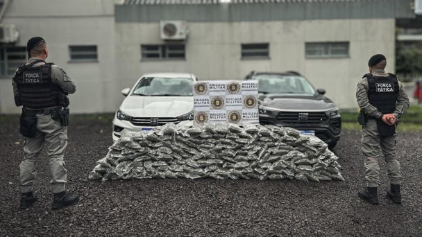 BM apreende aproximadamente 79 quilos de maconha no  litoral gaúcho 