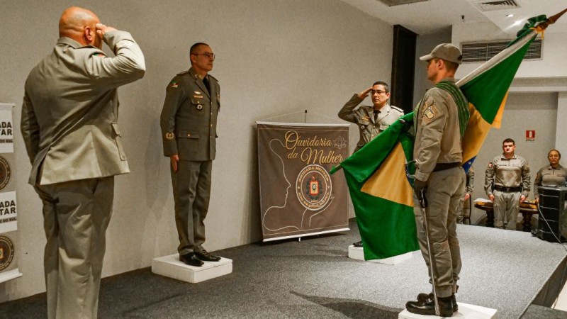 Momento da passagem de função de Corregedor-Geral da BM.