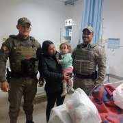 BM salva criança engasgada em Giruá